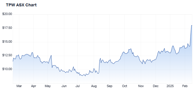 Temple & Webster 1 year share performance. Source: Market Index, 17 February 2025