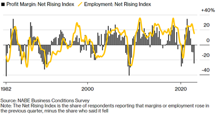 Employment and Profit Margins - Historically, when US businesses report lower margins, they also typically employ fewer people
