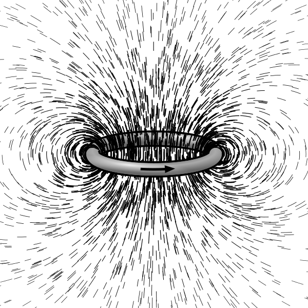 Send an electron racing around a loop of wire and you will get an electromagnet.