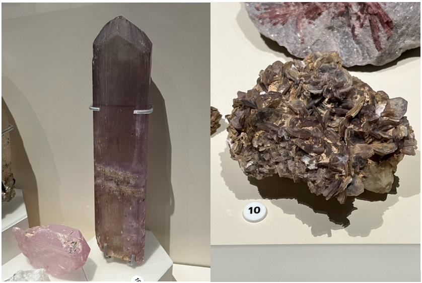 Spodumene (left) and Lepodplite (right).