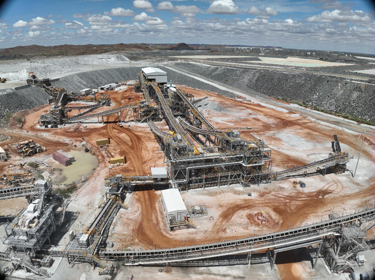 Pilgangoora crushing and ore sorting facility. Source: Pilbara Minerals site visit