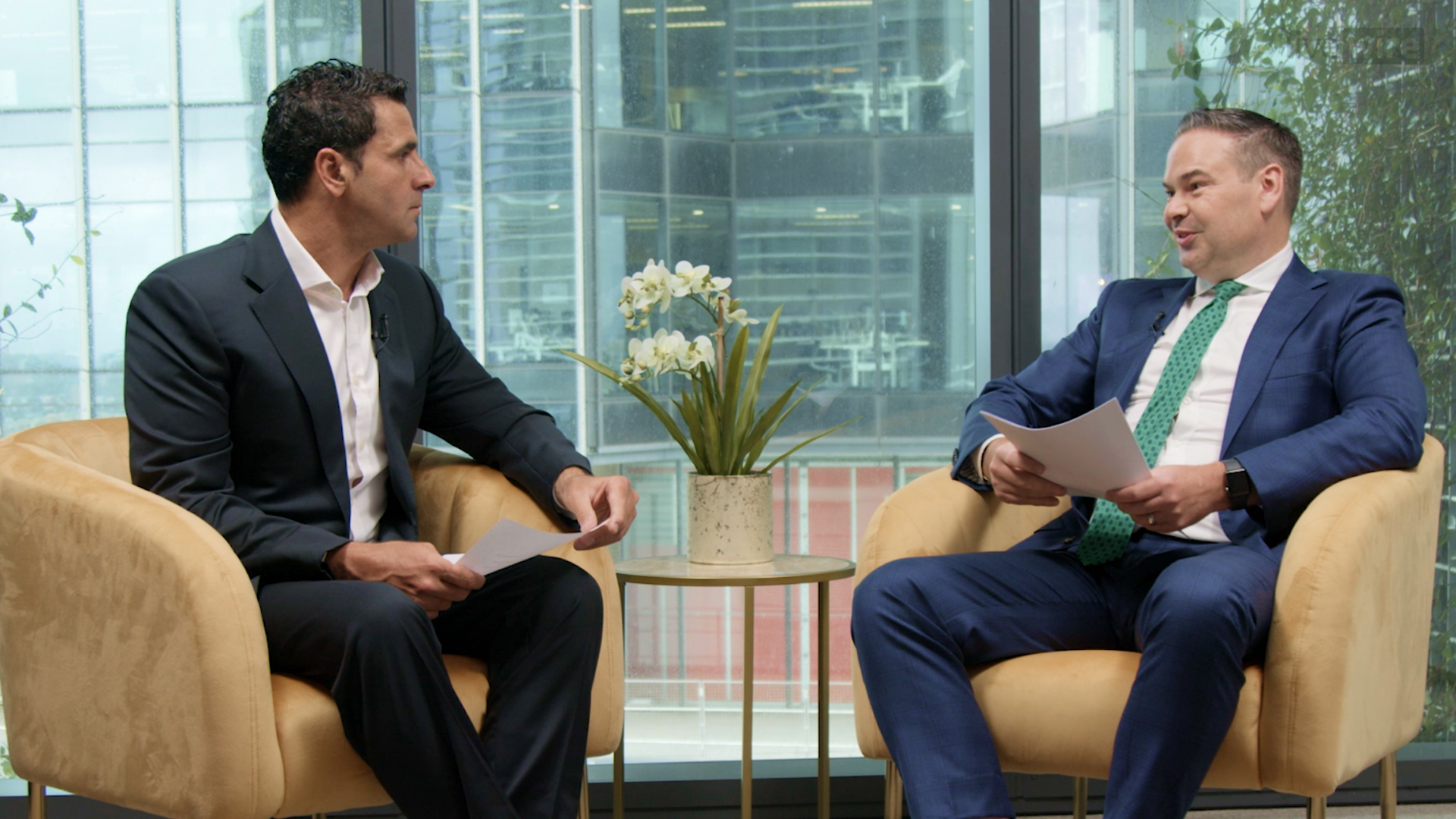 Image: James Marlay and Chief CommSec Economist Ryan Felsman