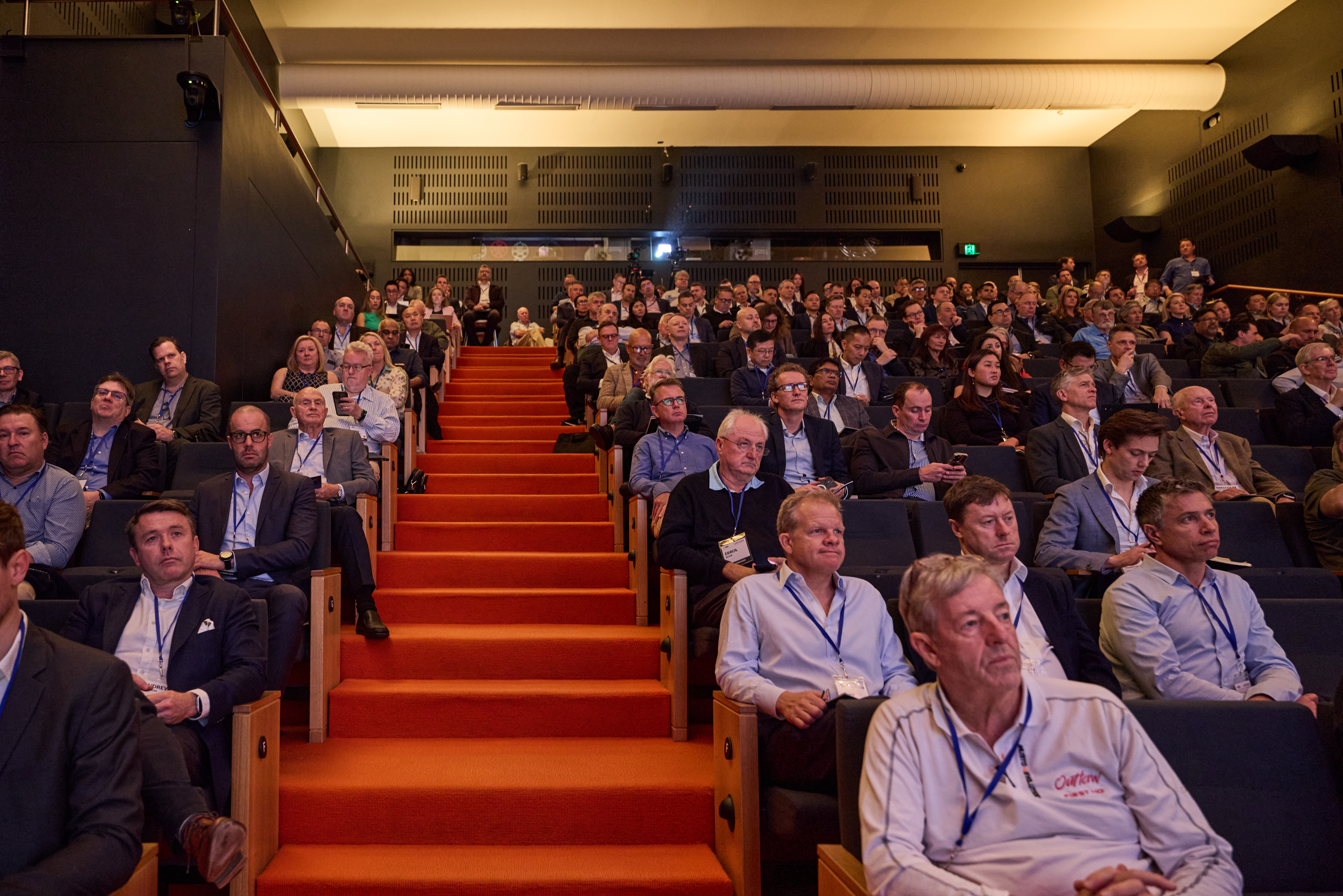 Apollo's Scott Kleinman speaks to a packed audience at the Livewire Live investor event in Sydney.