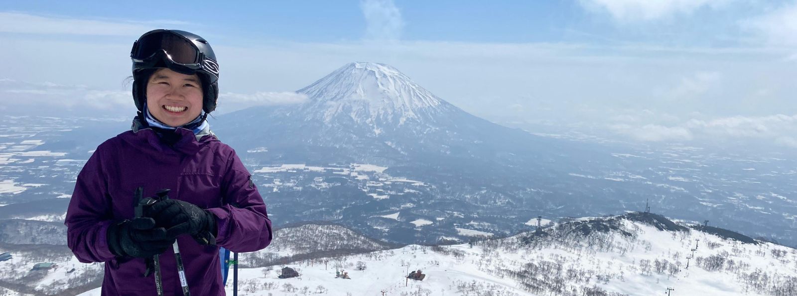 Stephanie in Niseko, Japan. (Source: Supplied) 