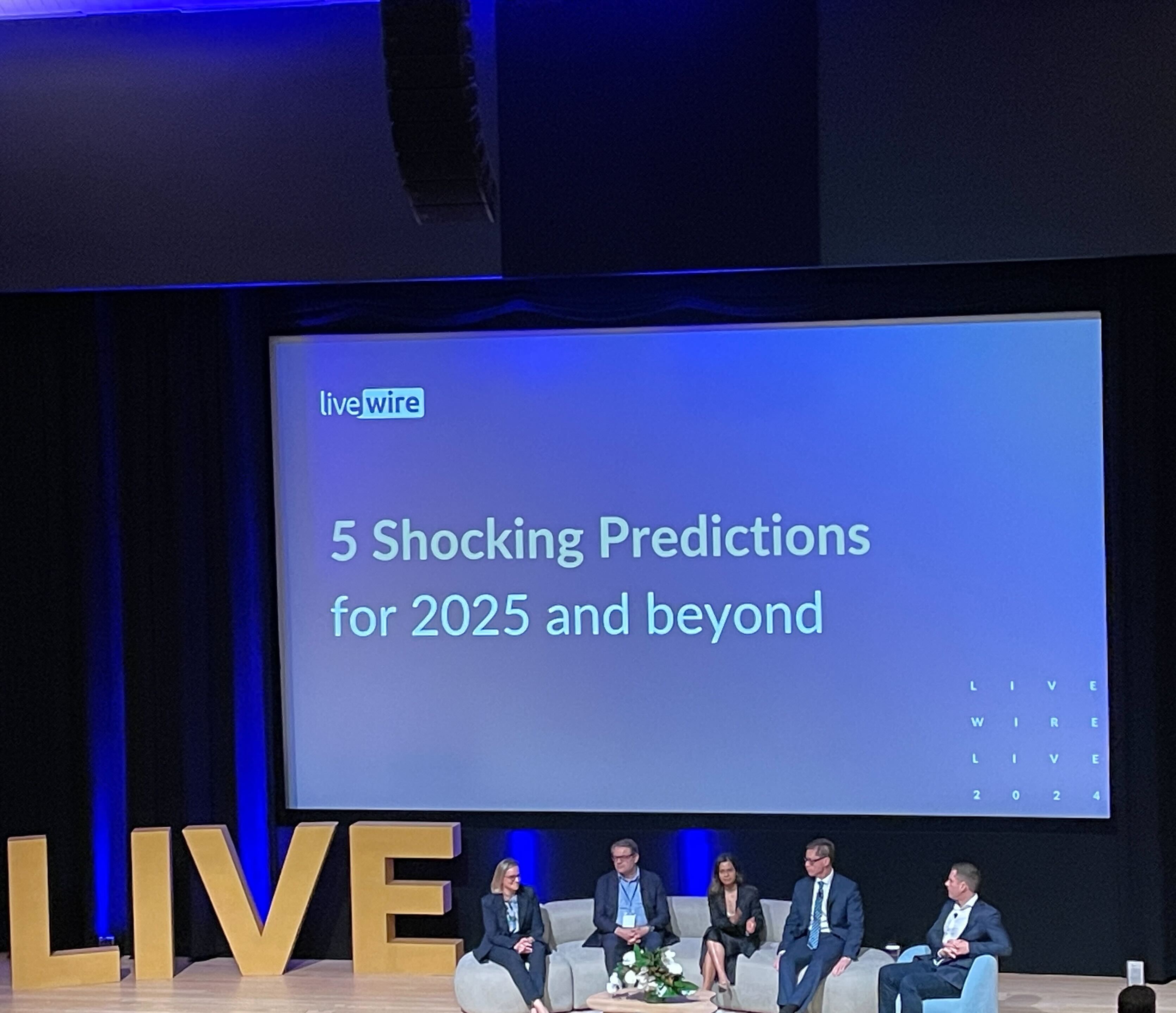 The experts on stage at Livewire Live 2024.