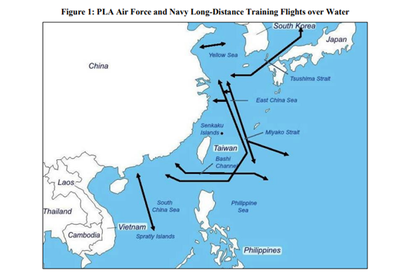 China is concerned about deep-water approaches in the Bashi Channel and Miyako Strait.