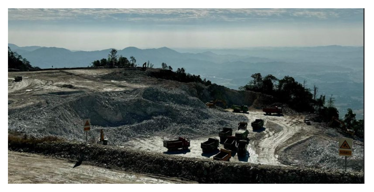 Lithium mine in China - with spectacular sweeping views. (Source: Firetrail)