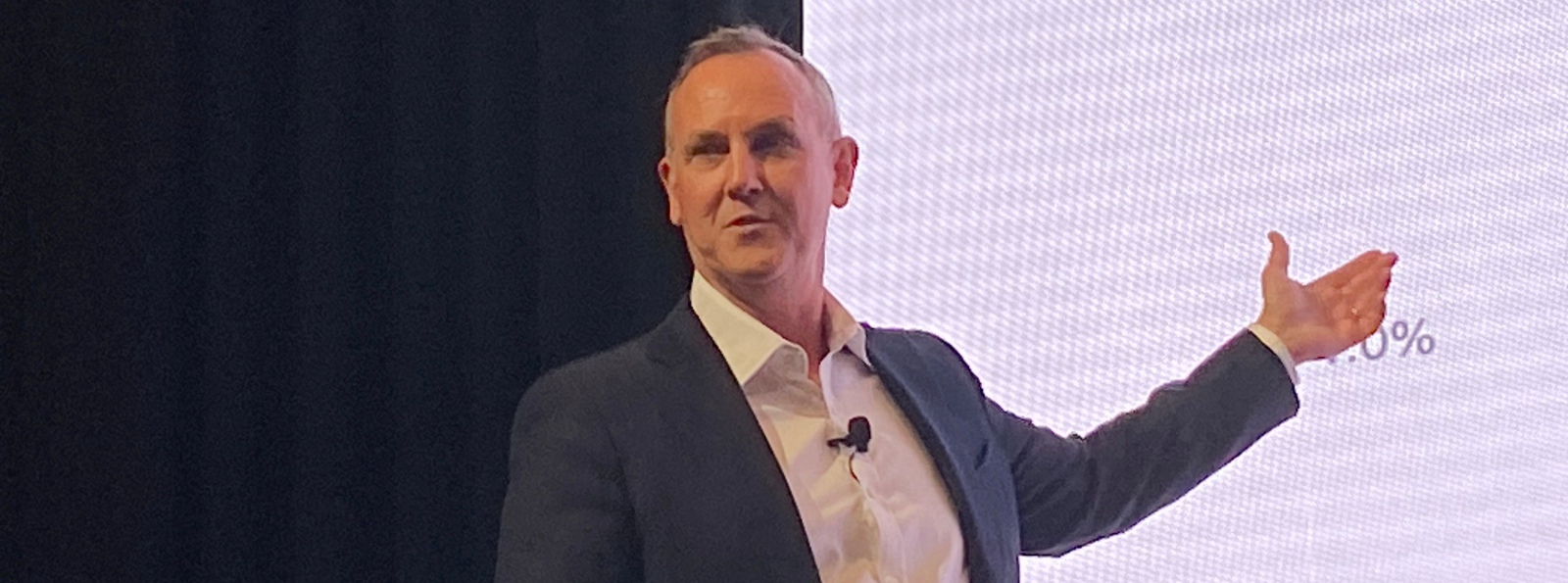 Andrew Lockhart, Metrics Credit Partners Managing Partner, speaking at Pinnacle Investment Management's "The Great Debate" in Sydney.