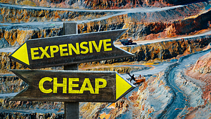 Cheapest versus most expensive ASX mining stocks